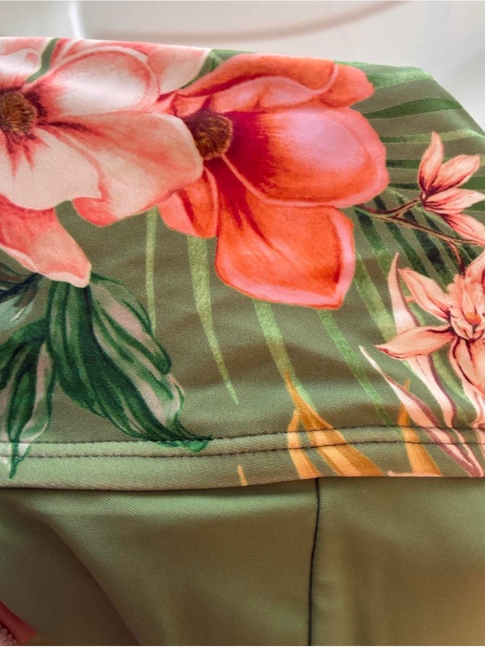 Cupshe Green Floral One-Piece Swimsuit - Picture 5 of 6